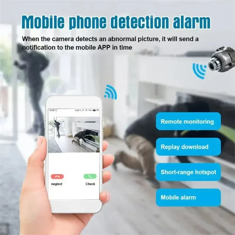 X5 Mini Spy Camera – Wireless 1080p HD Security Cam with Night Vision & Motion Detection